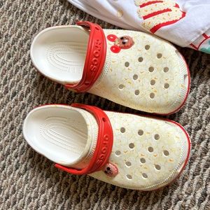 Disney popcorn crocs